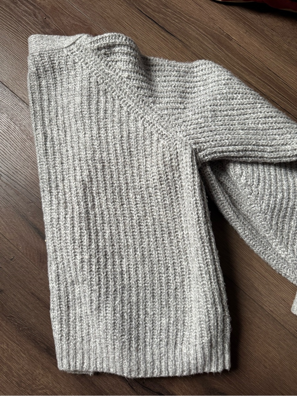 Maurices Light Beige Open-Front Ribbed Cardigan - Picture 3 of 4
